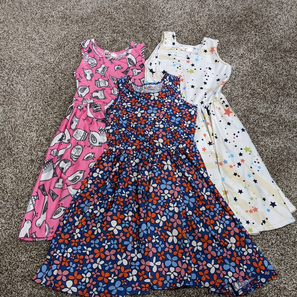 Set of 3 sleeves dresses